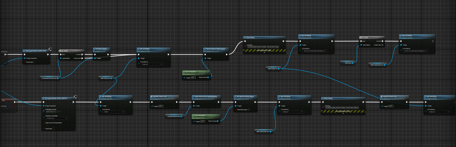 Placement Mode2 blueprint code sample